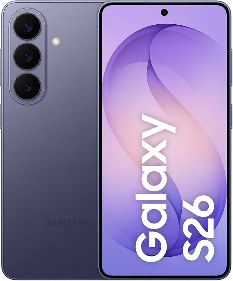 Samsung Galaxy S26 AI Smartphone mit Galaxy AI, Ohne Vertrag, Handy mit Android, 12 GB RAM, 512 GB Speicher, AP Prozessor, 50 MP, Cobalt Violet, 3 Jahre Herstellergarantie [Exklusiv auf Amazon]