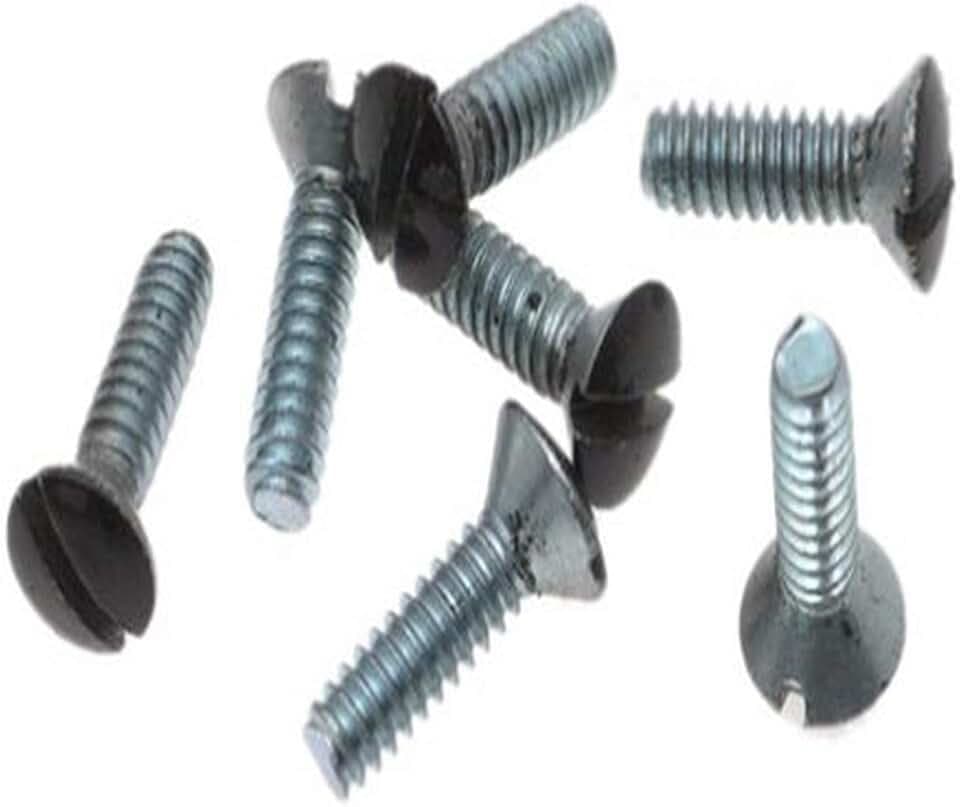 Leviton 85000-PRT 1/2-Inch Long 6-32 Thread, Oval Head Milled Slot Replacement Wallplate Screws, Brown, 100 Pack
