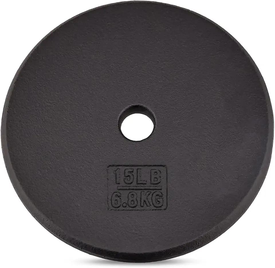 Yes4All Cast Iron Weight Plates for 1-Inch Barbells