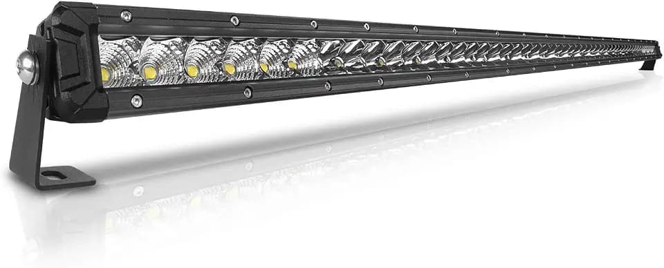 52 Inch LED Light Bar Single Row Flood & SpotBeam Combo 50000LM Off Road LED Light Bar Driving Light for Pickup SUV ATV UTV Truck Roof Bumper