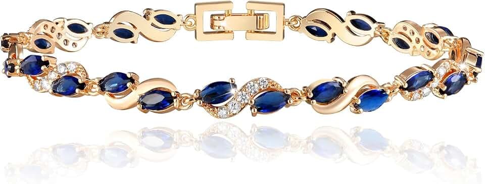 Richapex Armband Damen Gold, 18k Gold Cz Tennisarmband Damen, Handschmuck