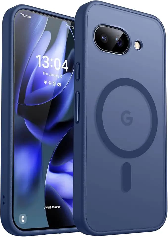 CANSHN Magnetic for Google Pixel 9a Case,Deep Blue