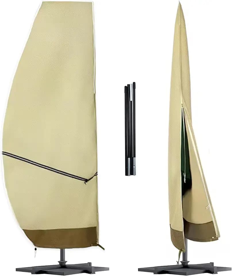 600D Heavy Duty Waterproof Patio Umbrella Cover for Outdoor Umbrella 9-13FT