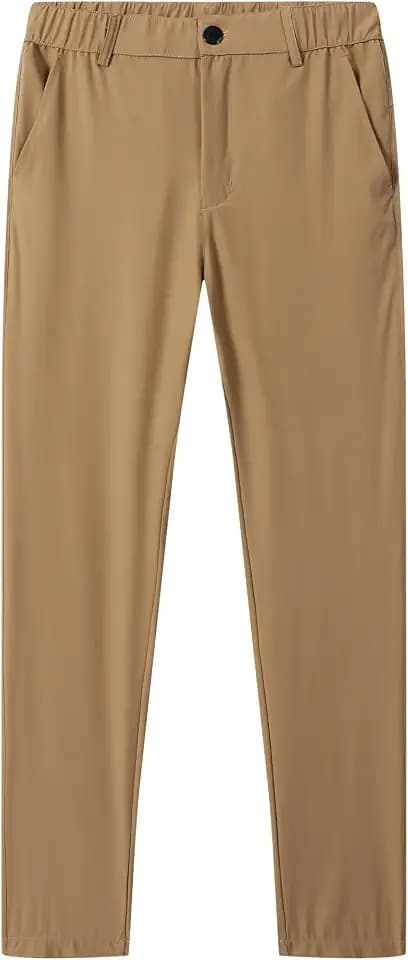 Boys Golf Pants Work Dress Pants Lightweight Quick Dry Casual Pull-on School Uniform Pants