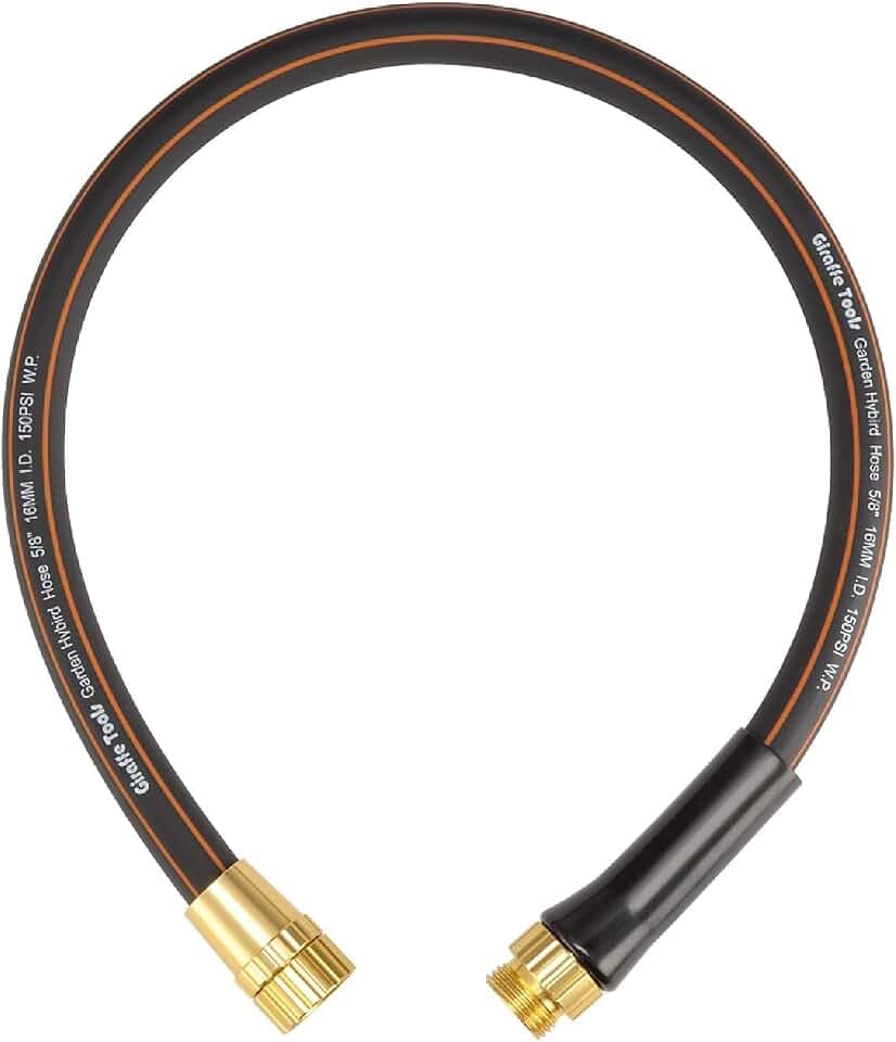 Giraffe Tools Garden Hose 5/8", 2.5ft Short Garden Hose