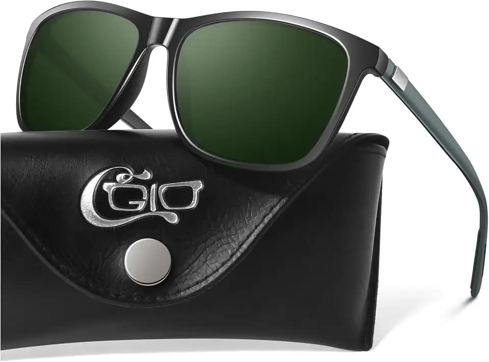CGID Sonnenbrille Herren Polarisiert Damen Ultraleichte Al-Mg Metallrahmen