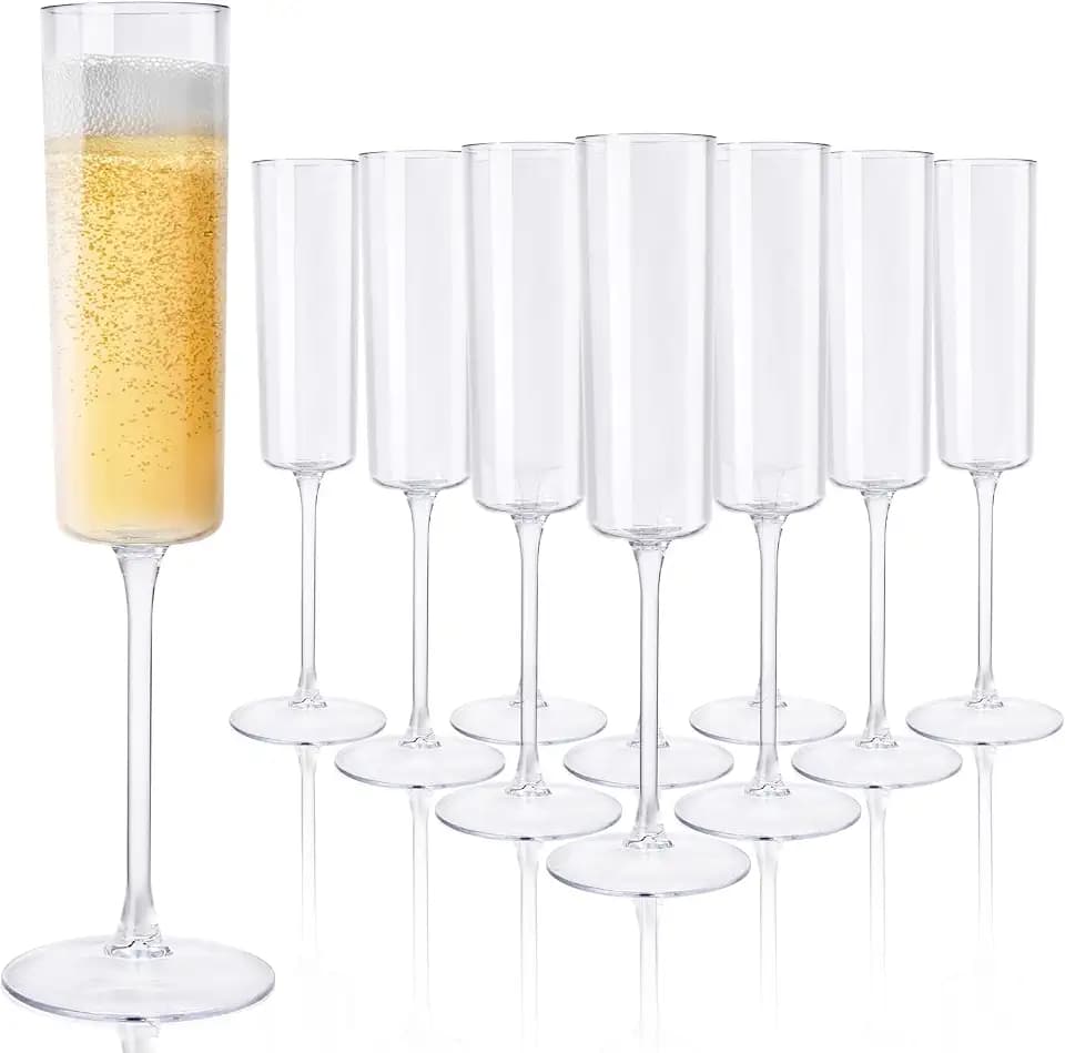 Ciaell 36 Pack Plastic Champagne Flutes for Weddings Party