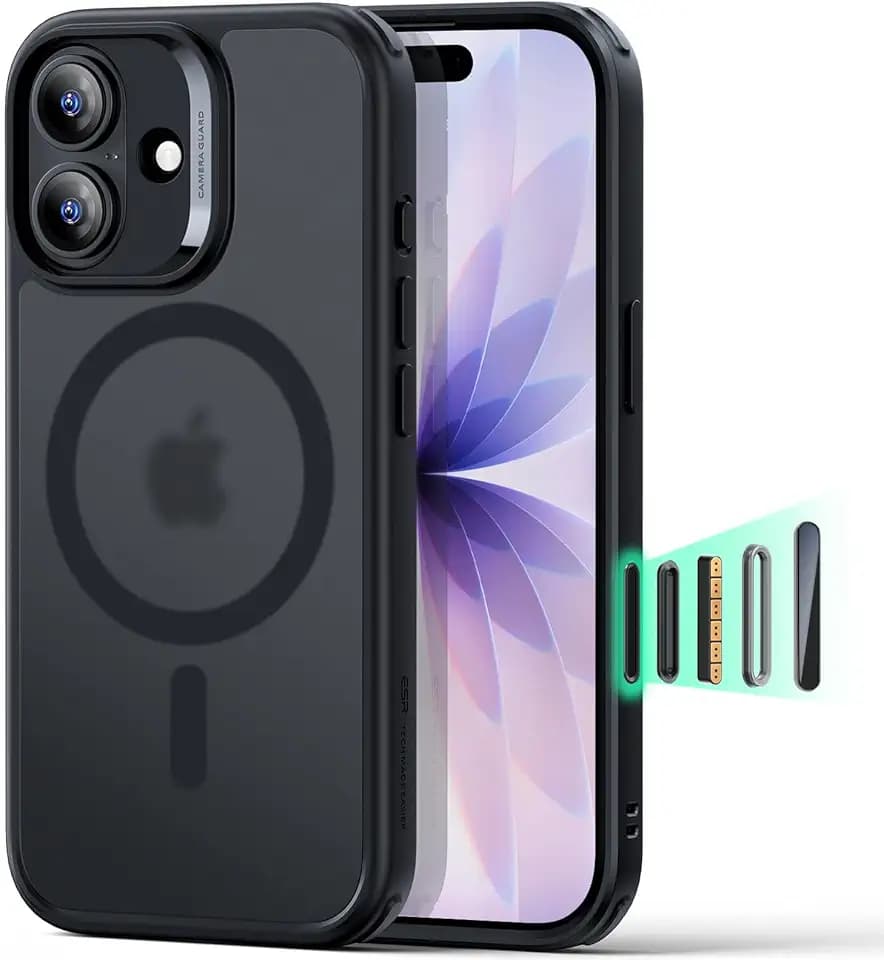 ESR Classic Hybrid for iPhone 17 Case, Frosted Black