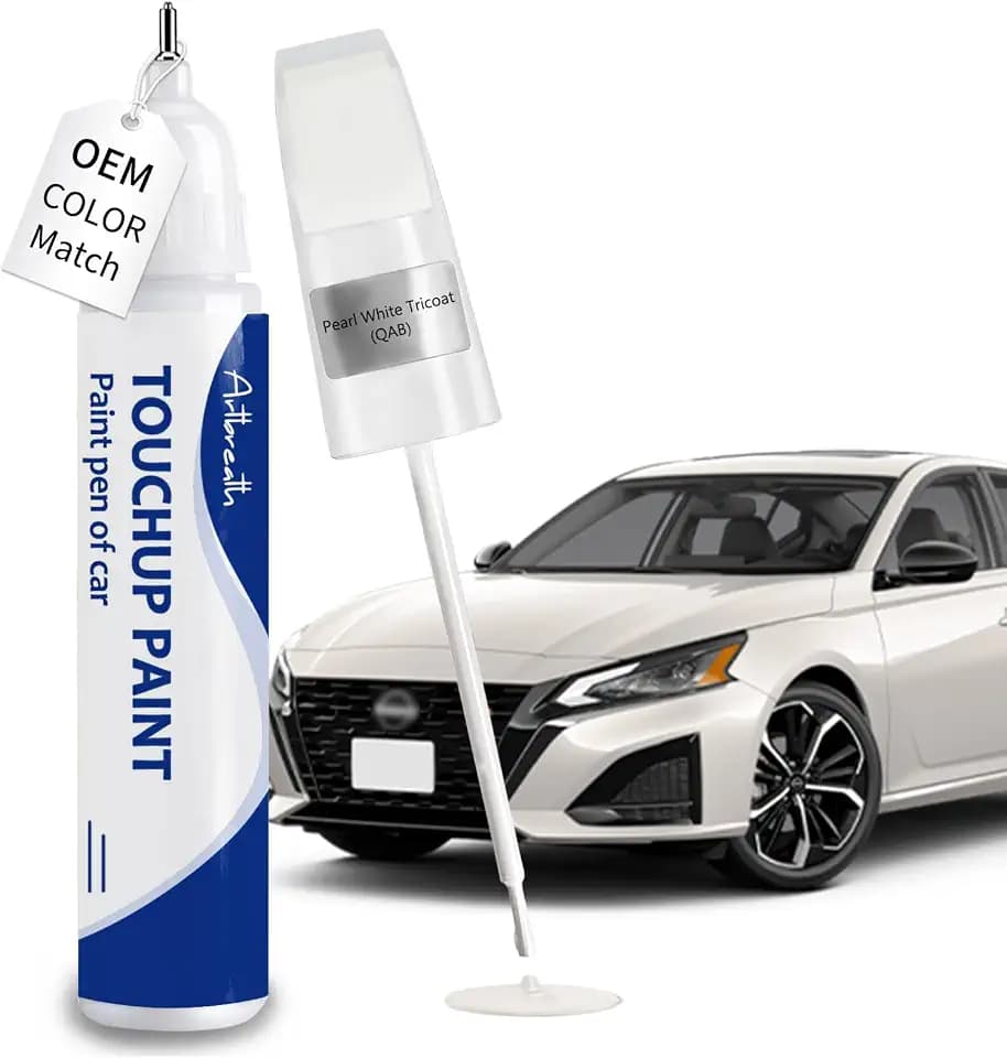 Pearl White Tricoat QAB Touch Up Paint for Nissan OEM Color Match