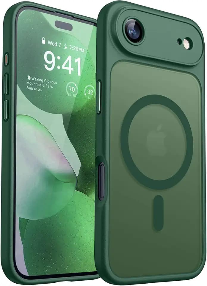 CANSHN Magnetic Compatible with iPhone Air Case, Deep Green