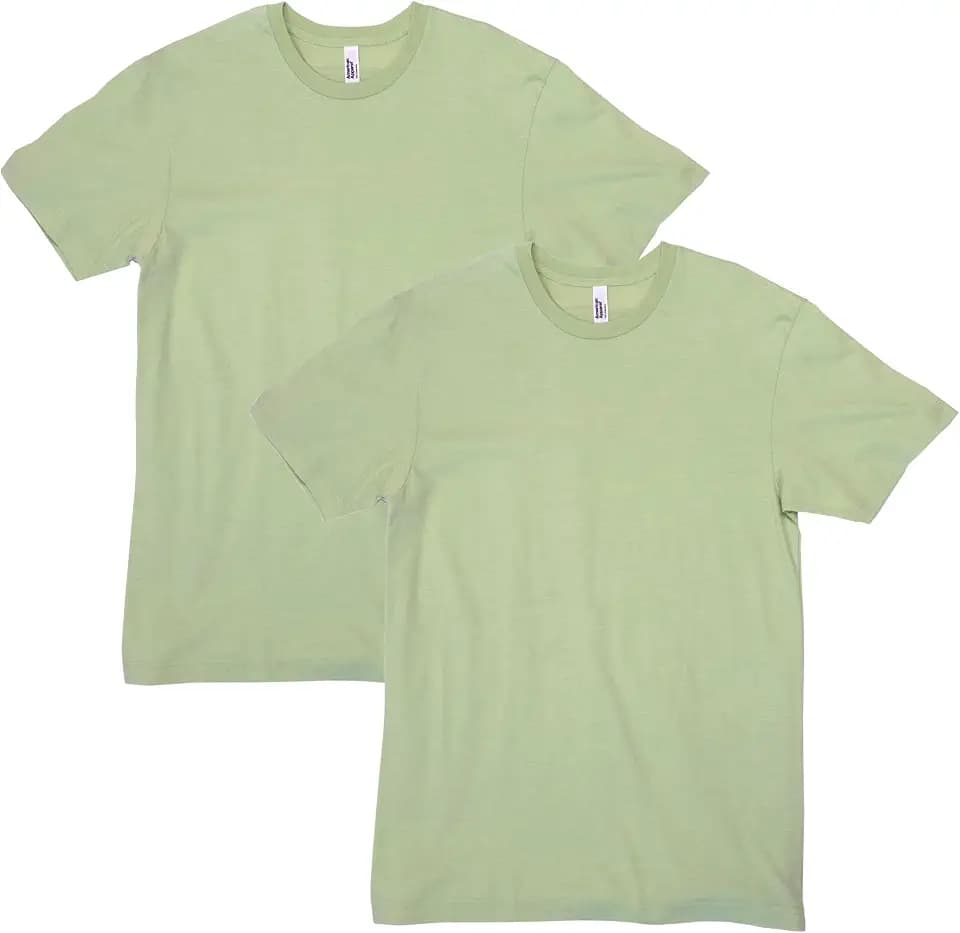 American Apparel Unisex Adult CVC T-Shirt, Style G2001cvc, 2-Pack