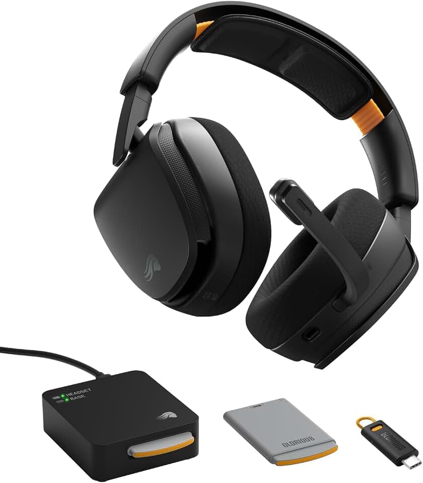 GLORIOUS GHS Wireless InfinitePlay - Gaming Headset - PC, PS5, PS4 - Black
