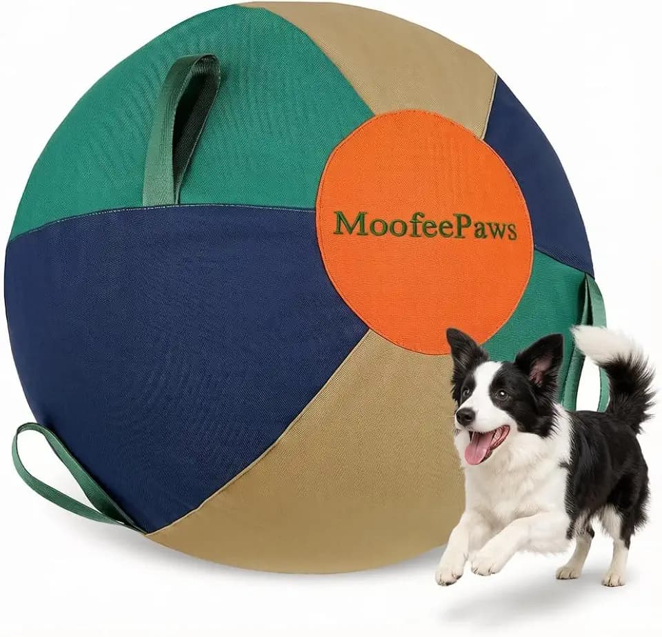 18" Herding Ball for Dogs, Outdoor Training Toy, Green