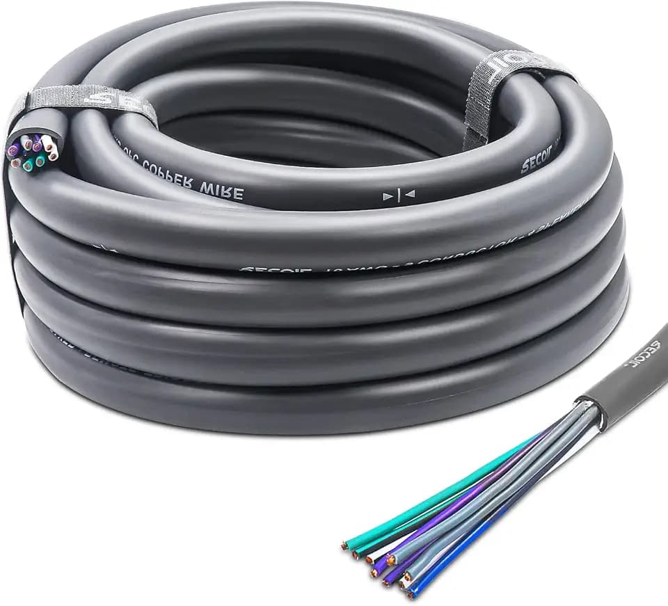 Recoil 20-Feet 9-Conductor Speaker Cable 16AWG Pure OFC Easy Peel Jacket