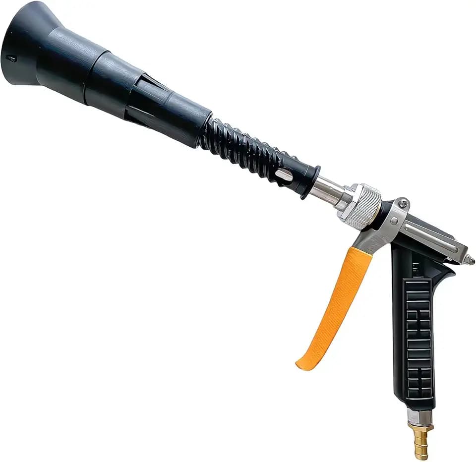 Heavy Duty Adjustable Sprayer Wand,3/8"Brass Hose Barb,Agricultural Spray Gun-Up to 5.5GPM, 400 PSI (Black Heavy Duty Spray Gun)