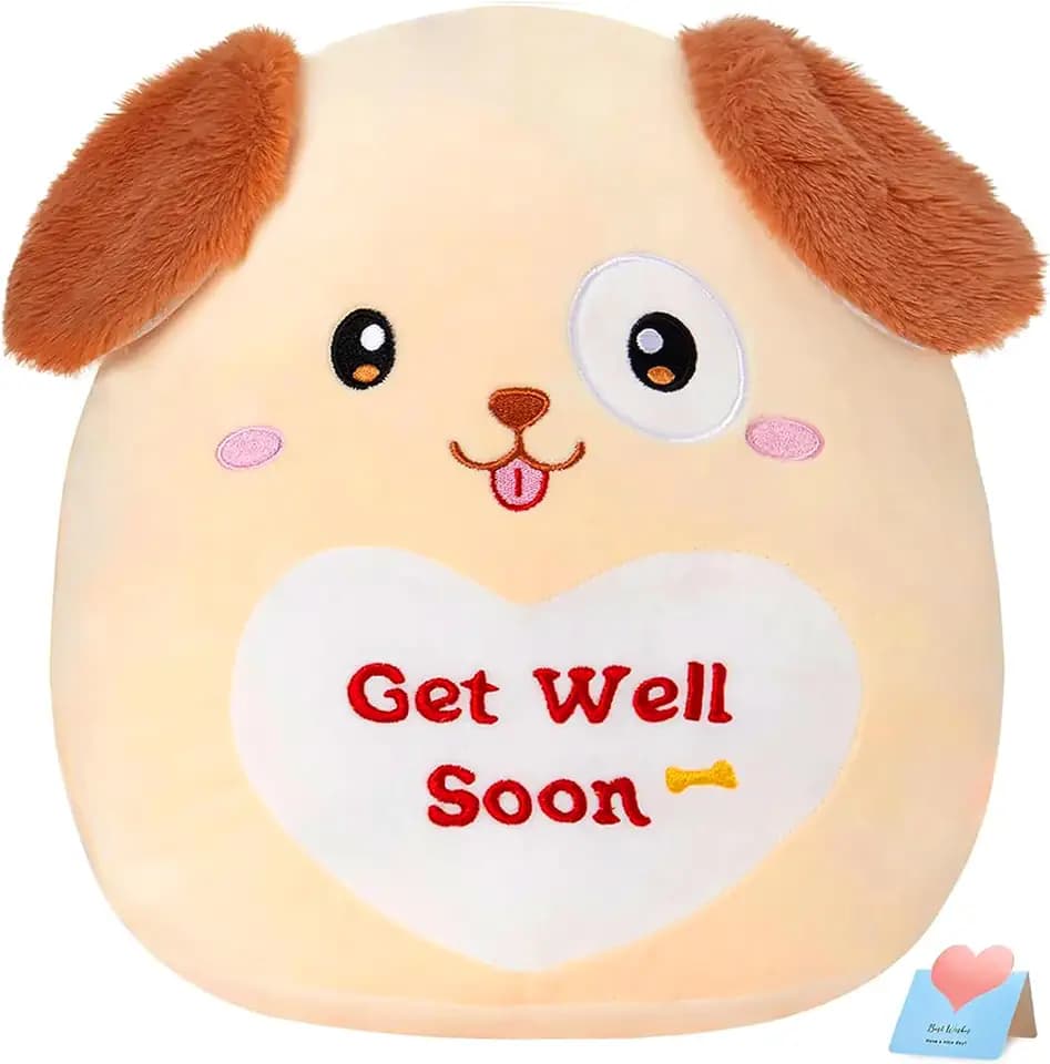 Get Well Soon Puppy Dog Plush Soft Dog Stuffed Animal Get Well Toy Gifts