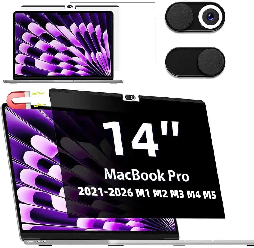 IPROKKO Magnetic Laptop Privacy Screen for MacBook Pro 14 Inch 2021-2026