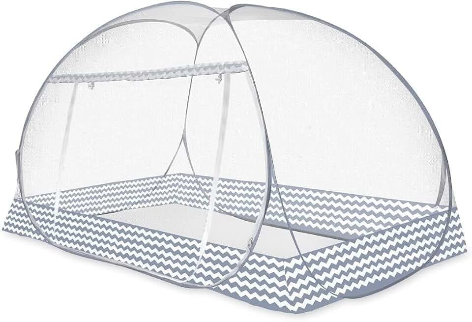 Instant Pop-Up Mosquito Net Tent for Bed | Full Enclosure Design with Ultra-Fine Mesh & Portable Foldable Frame | Indoor/Outdoor Camping, Travel Bed Canopy - Easy Setup & Pack up(Twin Size)