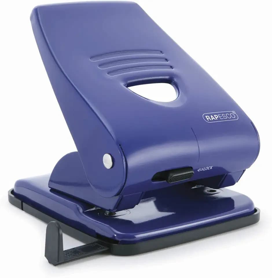 Rapesco PF800AL1 2-Fach Metalllocher 835, 40 Blatt Stanzkapazität, Blau