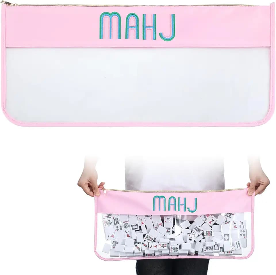 1 PCS Big American Mahjong Bag, Pink, Mahj