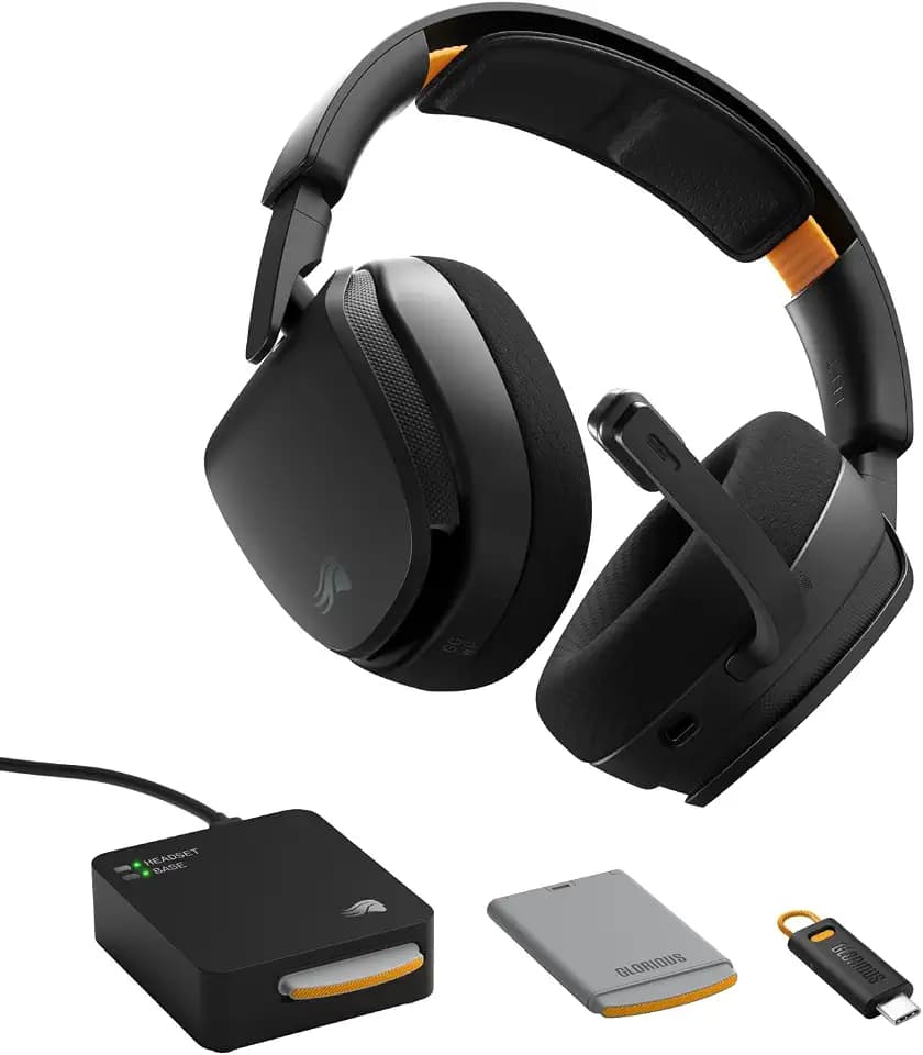 GLORIOUS GHS Wireless InfinitePlay - Gaming Headset, PC, PS5, PS4 - Schwarz