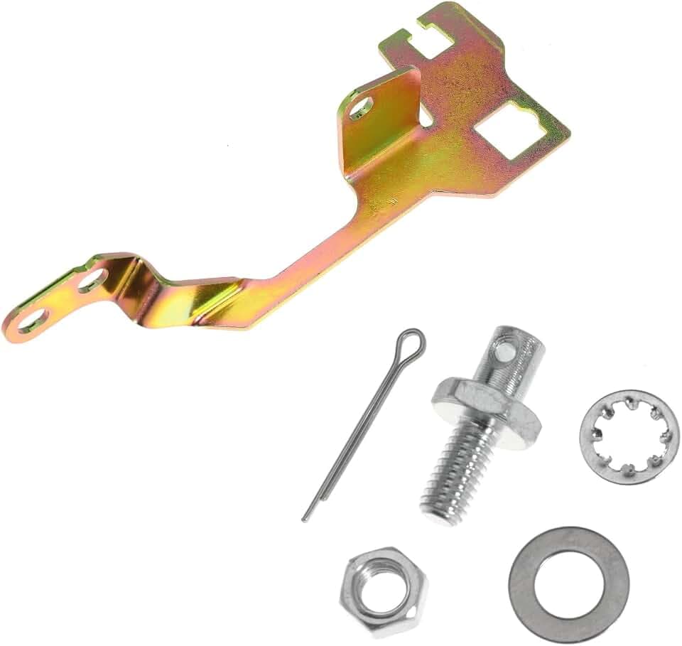 Throttle Transmission Kickdown Cable Bracket 8009 Stud Kit for TH350, 700-R4 and 200-4R Cable for Edelbrock Performer Carburetor for Thunder AVS Quadrajet-style Carburetor for Chevrolet 1977 and later