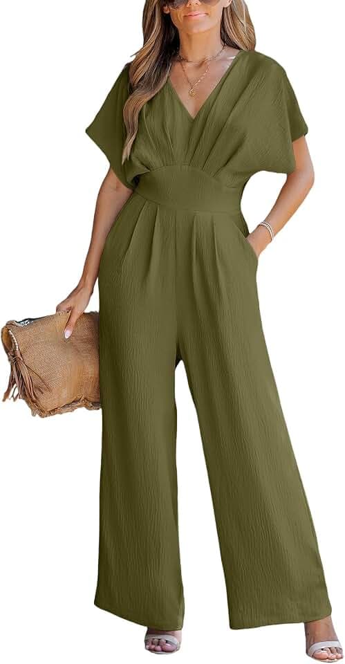 CUPSHE One Piece Jumpsuits for Women Wide Leg Overalls