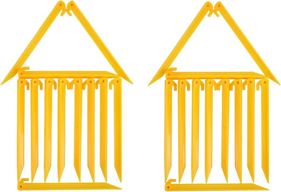12 Inch Plastic Tent Stakes -24 pcs Heavy Duty Tent Pegs Accessories