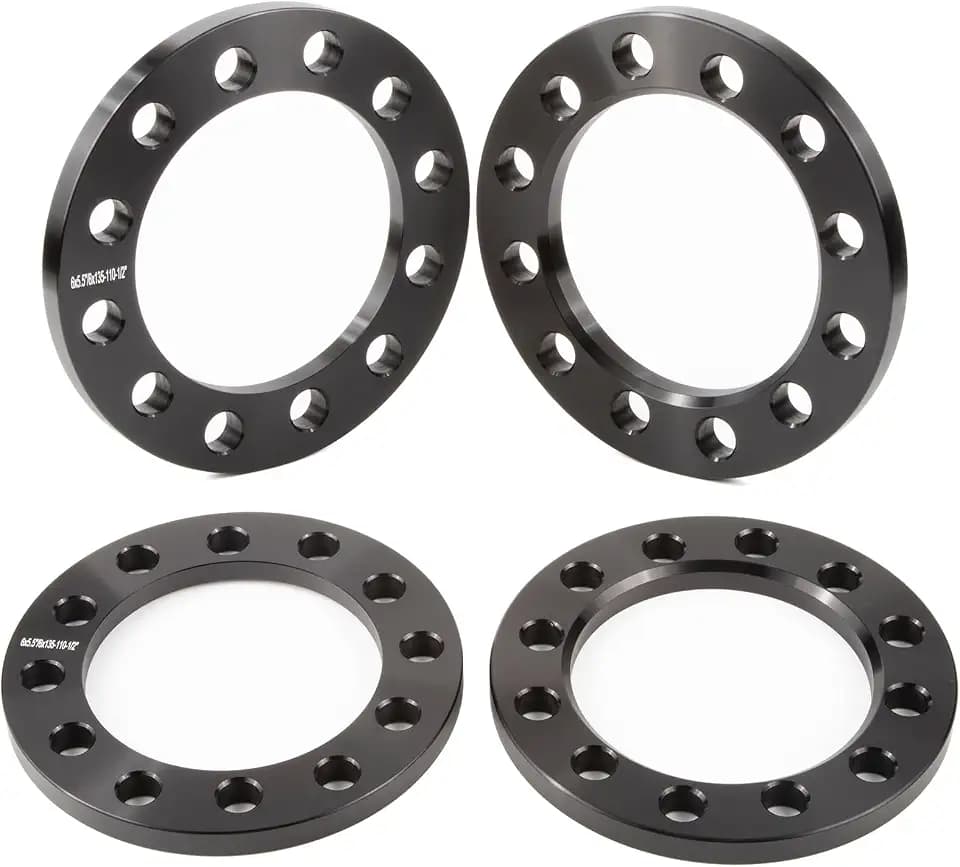 GAsupply 12mm 6x5.5 6x135 6x139.7 Universal Wheel Spacers, 110mm Hub Bore