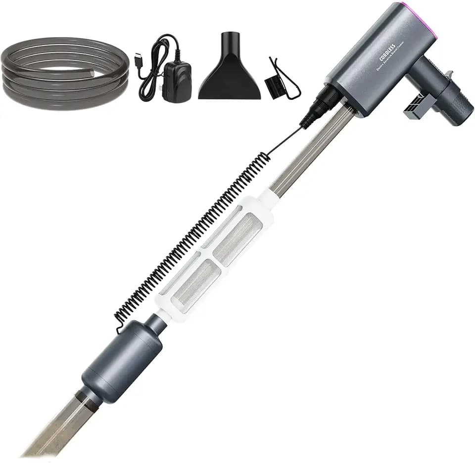 Cordless Aquarium Gravel Cleaner Vacuum, 36W Electric Fish Tank Cleaner