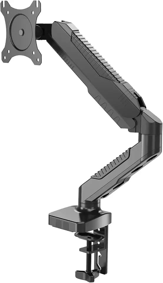 HFTEK Monitor Arm Monitor Halter Tischhalterung für Bildschirme 15 bis 34 Zoll (2-9 kg) mit VESA 75/100 (HF12GMCB)