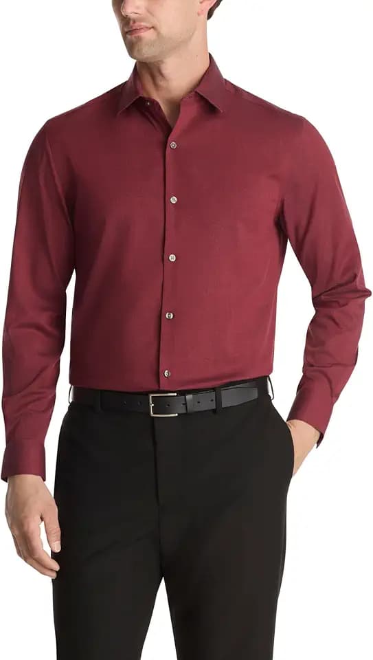 Van Heusen Men's Dress Shirt Slim Fit Comfort Performance Stretch