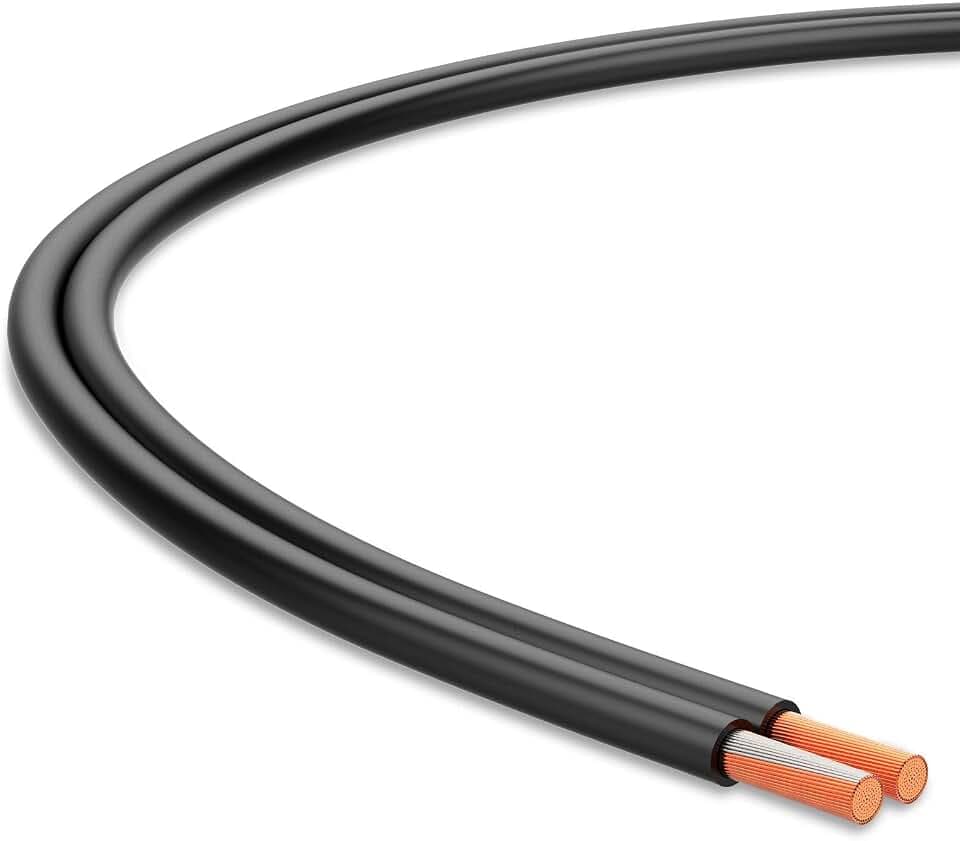 Audibax Silver BSAP100 Black Bobina Cable Altavoz Paralelo 100 Metros
