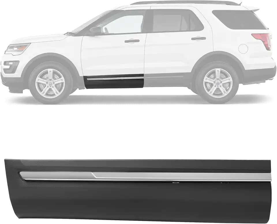 ALMULOO Front Left Lower Molding Trim Compatible with 2016-2019 Ford