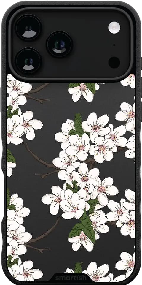 Smartish® iPhone 18 Pro Max/17 Pro Max MagSafe Case - Gripmunk [Slim + MagSafe + Protective] - Very Cherry Blossoms - Drop Tested 6FT - Wireless Charging - Floral Case for Women