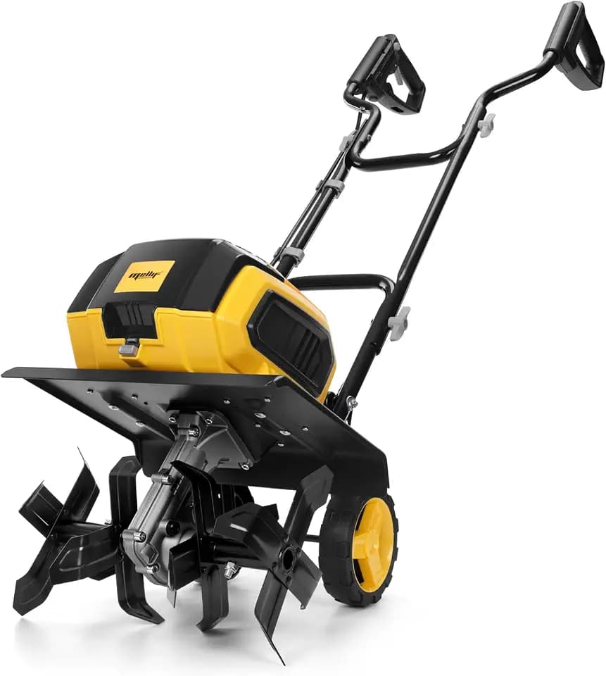 40V Brushless Cordless Tiller Cultivator Compatible with Dewalt 20V Battery