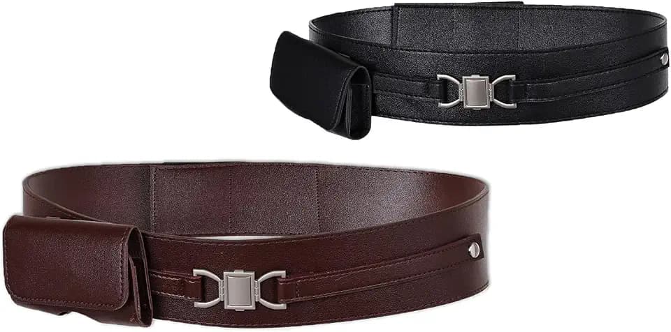 Medieval Knight Leather Belt Costume Halloween Renaissance Belts Waist Bag