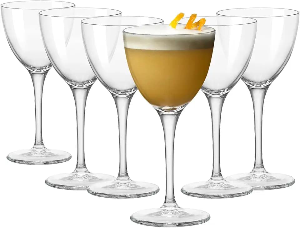Bormioli Rocco 91281 Novecento Nick&Nora Set aus 6 Gläsern, Glas, Cl15,5