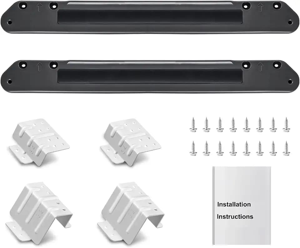 [Patented] GFA28KITN Stacking Kit for GE 28"W Washer Dryer Stack Bracket Kit - Compatible with GE 28 inch Width Front Load Washers and Dryers Laundry, [Protected by U.S. Patent No. D1,011,172]