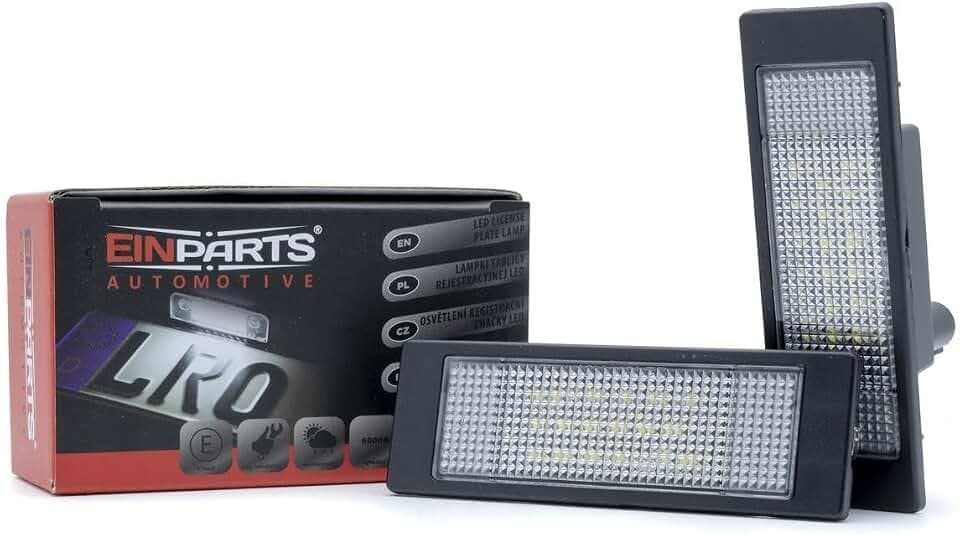 EinParts Kennzeichenbeleuchtung EP93 Canbus 6000K für R55 Clubman R60 Countryman R61 Paceman Astra H Vectra C Tigra B Meriva A Corsa C/D Multipla Marea Seicento Grande Punto Punto Evo