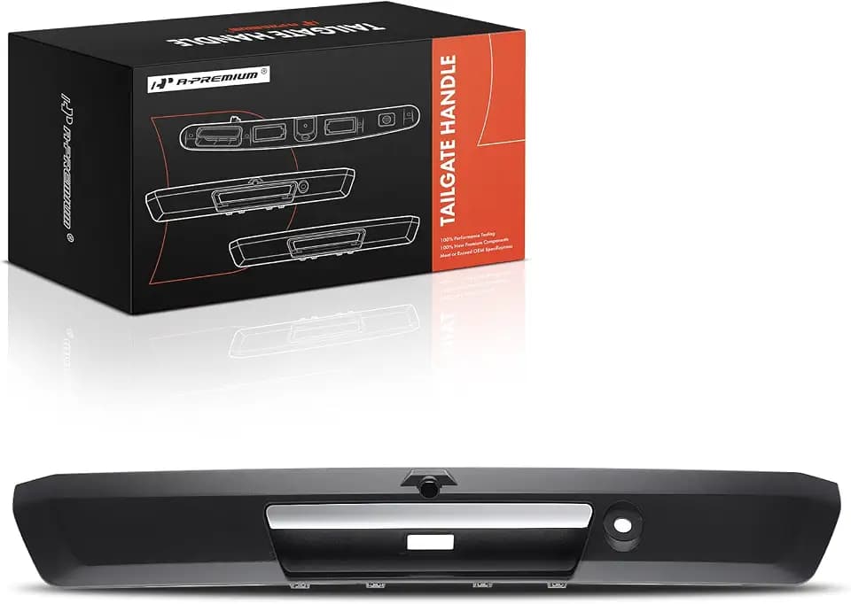 A-Premium Tailgate Handle w/Electric Release Button Hole & Camera Hole