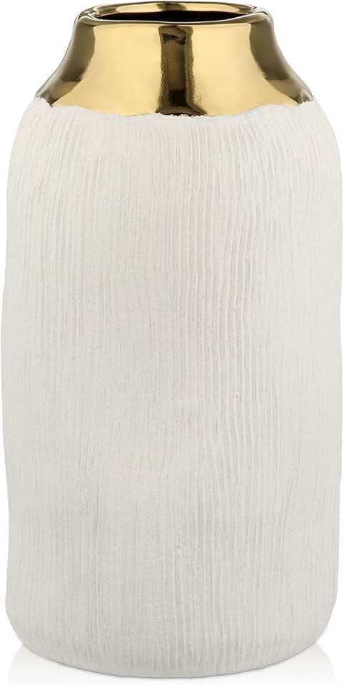 Keramik Vase Beige Minimalistischer Moderne Pampasgras Vase Matt