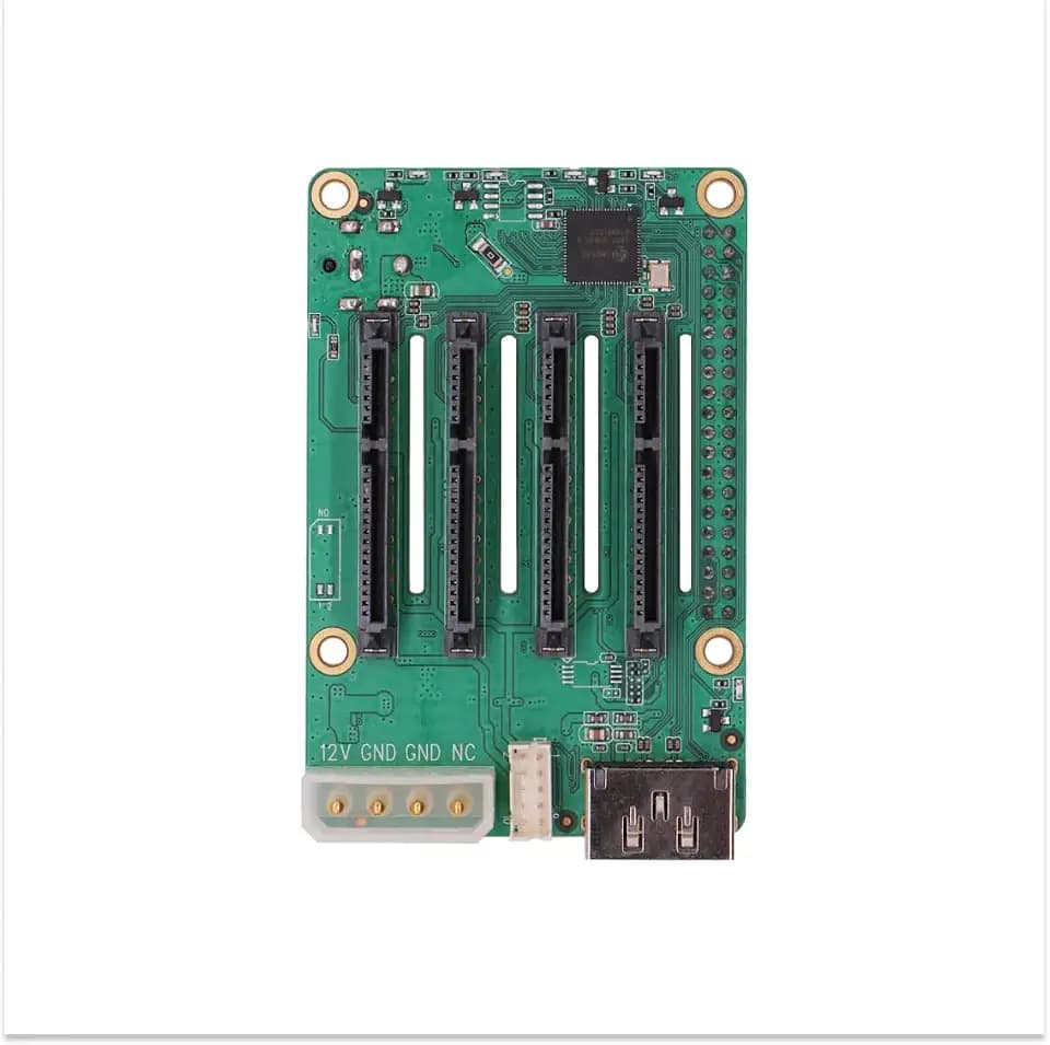 Radxa Penta SATA HAT, 5-Port SATA Expansion Module, Storage Accessory for RPi 5 & Radxa Rock 5 Series