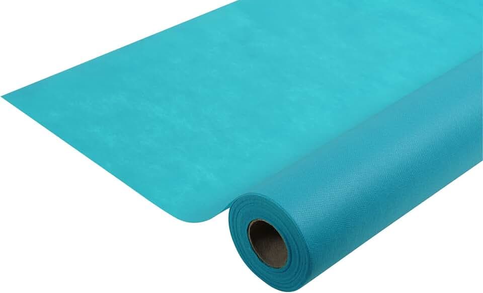 Pronappe Tischdecke R785028I Einweg-Tischdecke aus Spunbond-Vlies Länge 50m Breite 1,20m (pro Rolle) Farbe Türkisblau Reißfester, wasserabweisender und abwischbarer Stoff