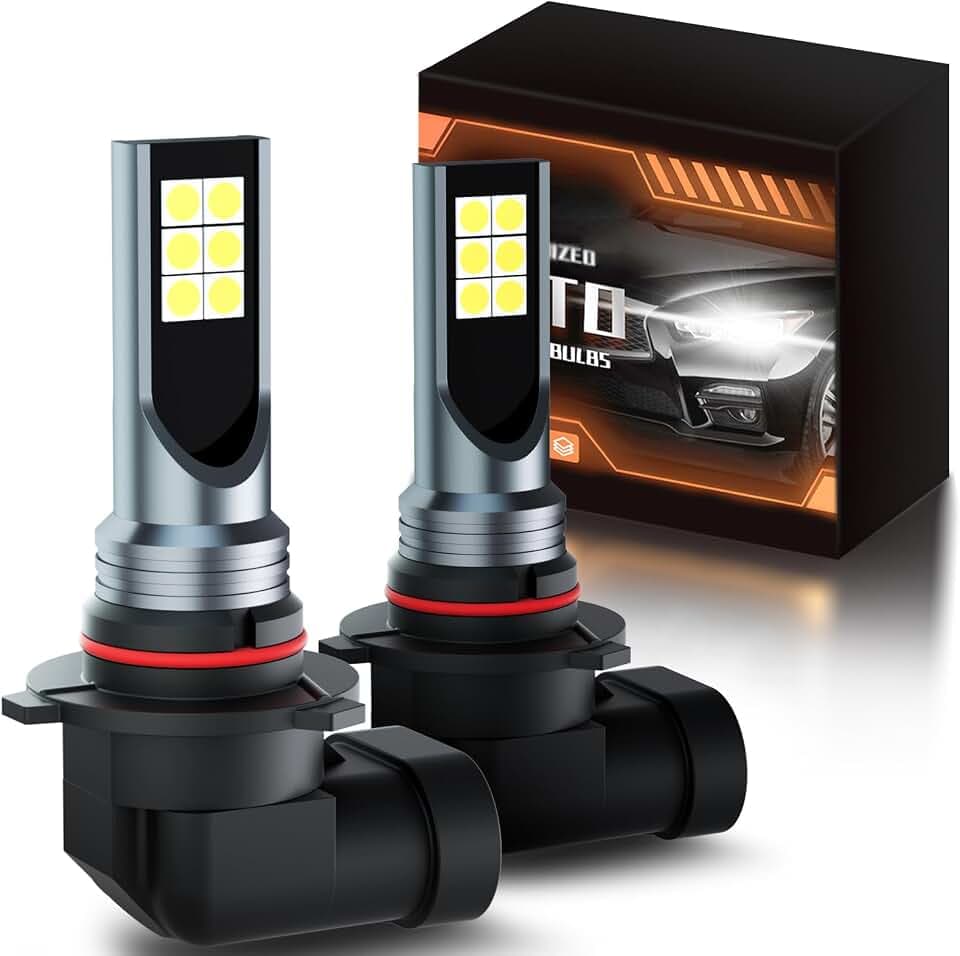 XFLHEHD 2PCS LED Fog Lights Bulbs Fits for 2000-2013 Toyota Tundra, 6500K Cool White, 1:1 Same Size Replacement Bulbs for Tundra, Plug and Play