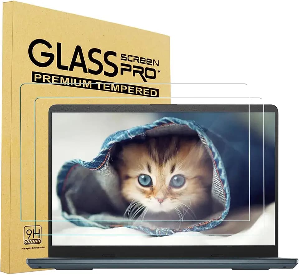 2 Pack 16" Laptop Tempered Glass Screen Protector for HP/Dell/Sony/Samsung/Lenovo/Acer/MSI/LG/Razer Blade 16 inch Aspect Ratio 16:10 Laptop, 9H Hardness,HD Clear, Anti-Scratch