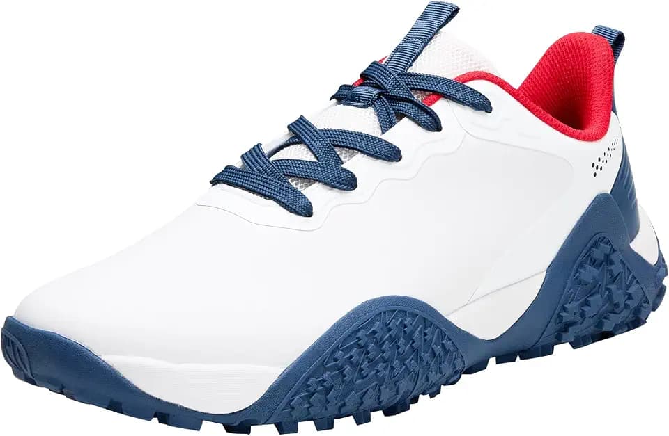 Wide Golf Shoes for Men Spikeless Professional Outdoor Waterproof Golfing Footwears Sneakers with Arch Support