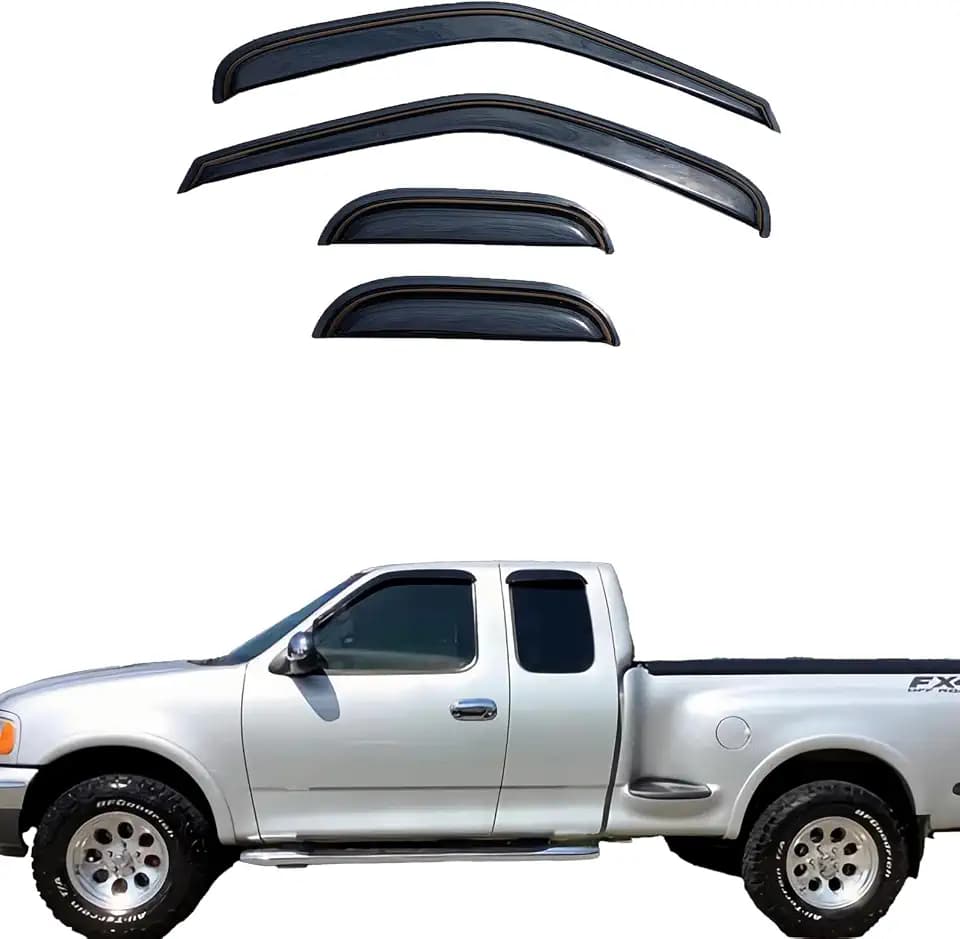 Tape On Window Visors Compatible with 1997-2003 Ford F-150