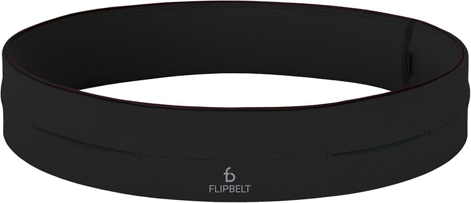 FlipBelt Classic Running Belt, Phone Holder for Running, Money Belt Pouch