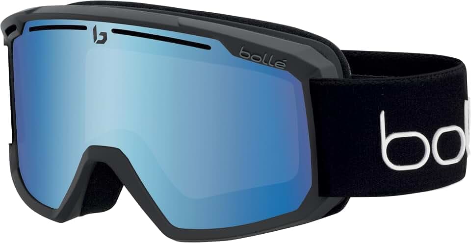 Bollé Maddox Skibrille – Snow Goggles – 100% UV-Schutz, Doppelglas, Anti-Beschlag & Anti-Kratz, Belüftungssystem, Komfort-Schaum & Silikonband | Erwachsene Unisex